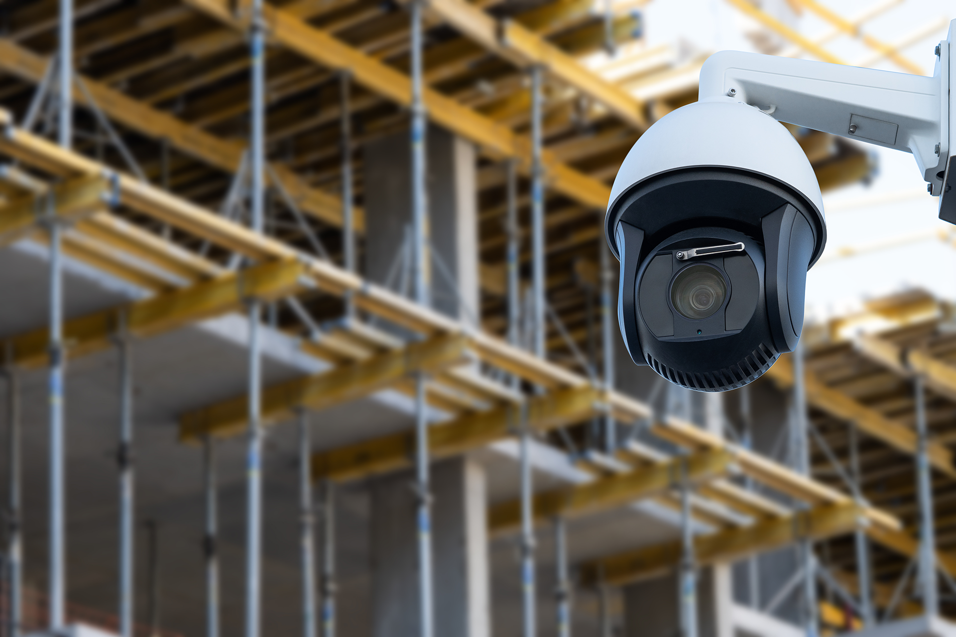 Industrial Facility with Surveillance Cameras